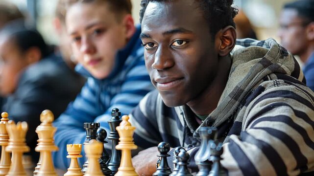 selective focus  chess strategy in action