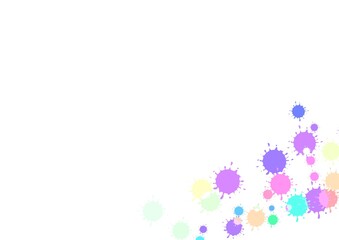 abstract background with colorful splash 