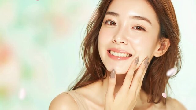 美しい肌の女性