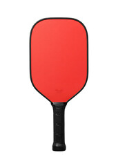 Red Pickleball Paddle Isolated on White