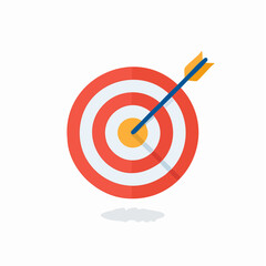 Bullseye target icon representing goals, accuracy, and success