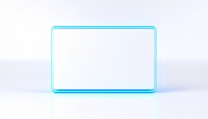 Fototapeta premium A modern square glass dinner plate with subtle light blue hue, isolated on clean white background for elegant dining and minimalist tableware presentation concepts.