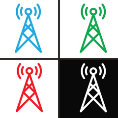 vector illustration of a satellite dish