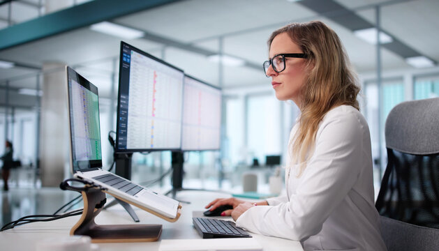 Female Doctor Managing Medical Billing