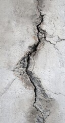 Cracked concrete surface