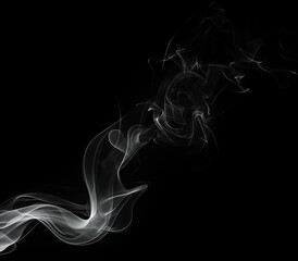 smoke on black background