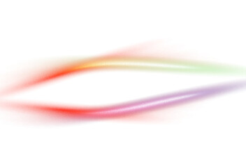 Abstract neon glowing light leaks overlay effect cutout, film grain texture background, rough grunge color gradients shape cutout, png image