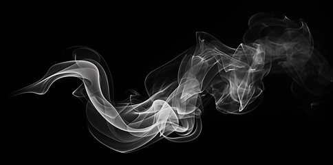 Fototapeta premium smoke on black