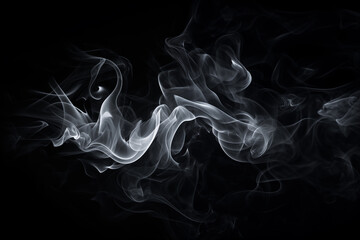 smoke on black background