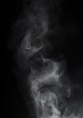 smoke on black background