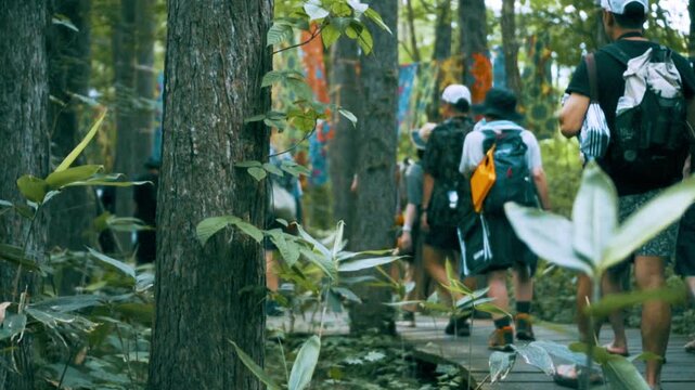 フェス　移動　徒歩