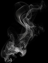 smoke on black background