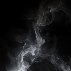 smoke on black background