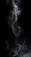 smoke on black