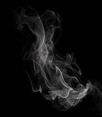 Fototapeta premium smoke on black background