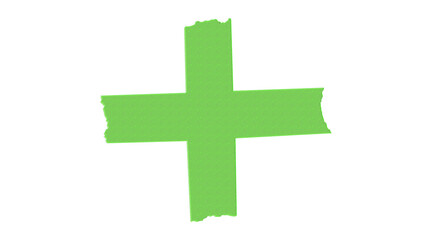 green effect Adhesive Torn Objects