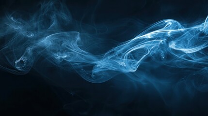 Soft Glowing Abstract Smoke Patterns Flowing Across Matte Dark Surface with Elegant Moody Atmosphere