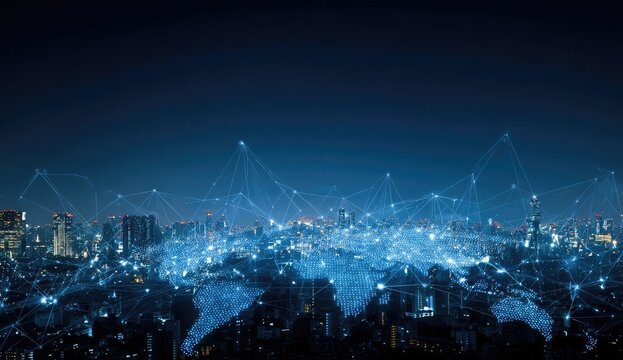 Global city network at night (2)