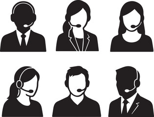 Call Center Silhouettes