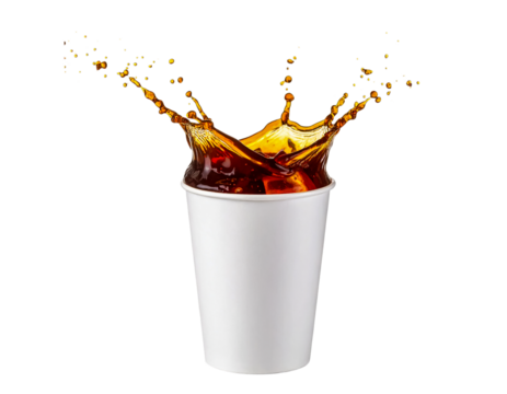 Coffee splash drink beverage cup liquid caffeine