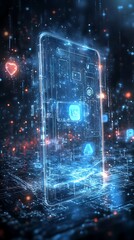 Obraz premium Futuristic Mobile Data Connection