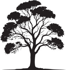 tree silhouette Vector | Minimalist & Trendy tree Silhouette Design | Unique & Stylish tree Artwork for Vector design