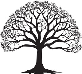 Fototapeta premium tree silhouette Vector | Minimalist & Trendy tree Silhouette Design | Unique & Stylish tree Artwork for Vector design