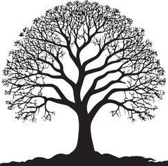 tree silhouette Vector | Minimalist & Trendy tree Silhouette Design | Unique & Stylish tree Artwork for Vector design