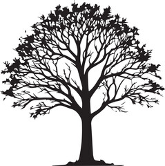 tree silhouette Vector | Minimalist & Trendy tree Silhouette Design | Unique & Stylish tree Artwork for Vector design