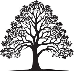 tree silhouette Vector | Minimalist & Trendy tree Silhouette Design | Unique & Stylish tree Artwork for Vector design