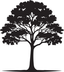 tree silhouette Vector | Minimalist & Trendy tree Silhouette Design | Unique & Stylish tree Artwork for Vector design
