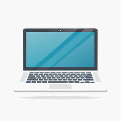 Laptop Computer Icon Clean, Minimalist Design for Digital Content and Technology