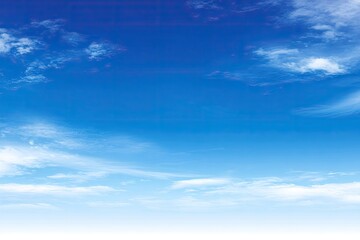 Vast blue sky dotted with fluffy white clouds (1)