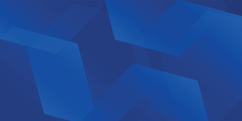 Obraz premium Modern abstract blue background with glowing geometric lines. Blue gradient hexagon shape design. Futuristic modern