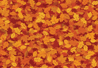 Autumn foliage pattern for seasonal backgrounds, fall marketing, graphic design