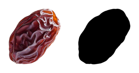 PNG a piece of fruit on a black background with a transparent background