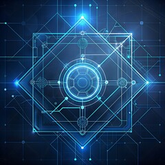 Obraz premium abstract blue background