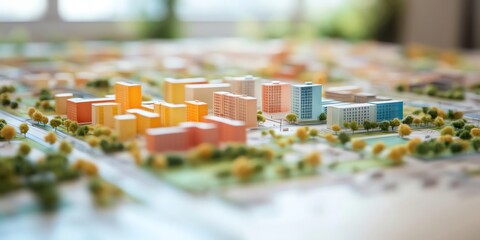 Architectural Model of a Modern City