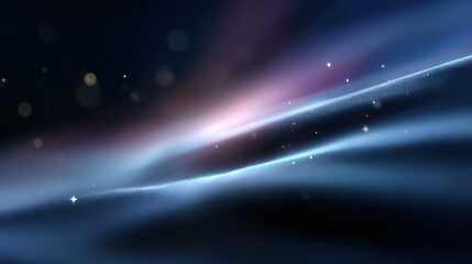 Abstract background of a blurred cosmic landscape with subtle glowing quantum patterns, universe and technology. Vast, mysterious.