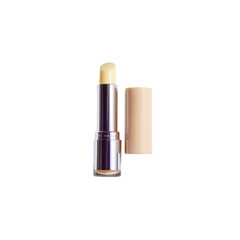 Obraz premium Pale Yellow Lip Balm in Silver and Beige Tube