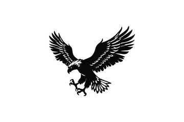 premium contemporary innovative creative digital colorful vibrant crisp clean stylish elegant modern detailed professional high quality Eagle Silhouette in Flight a Symbol of Freedom and Strength
