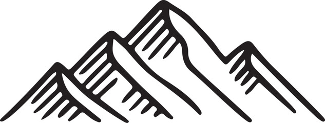 mountain vector ilustration