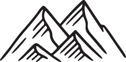 mountain simple vector