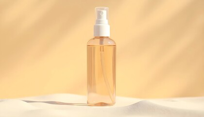 Naklejka premium Summer Fresh Transparent Skincare Bottle