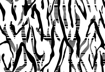 vector design zebra seamless pattern, animal skin texture textile 