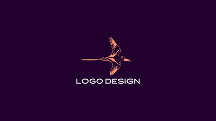 Elegant Bird Silhouette Logo | Minimal and Modern Flying Bird Branding for Nature and Wildlife