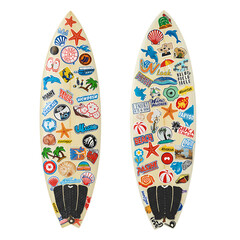 Colorful Surfboard Designs: Beach Vacation Decor, Summer Theme, Ocean-Inspired Artwork