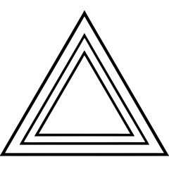 abstract triangle shape