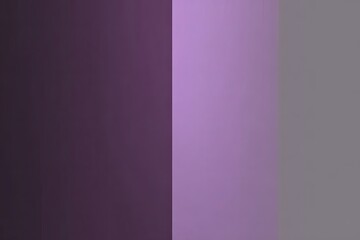 Fototapeta premium Three vertical colored panels, a deep purple, a light purple, and a light gray
