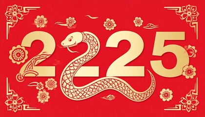 Fototapeta premium Year of the Snake graphic